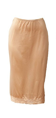 Under Moments 360 Half Slip with Lace Details & Slit in 27" Length (52030)