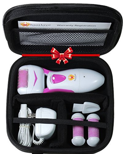 Electric-Callus-Remover-by-Foot-Love-with-Travel-Case-and-3-Rollers-Powerful-Rechargeable-Pedicure-Tool-to-Remove-Hard-Cracked-Dead-Skin-Fast-Smooth-Your-Feet-Heels-at-Home-0